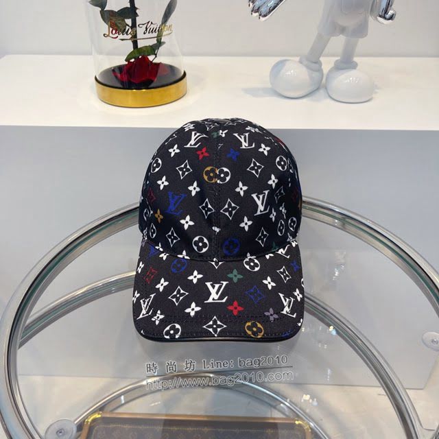 LV男士帽子 路易威登彩色印花棒球帽鴨舌帽  mm1319